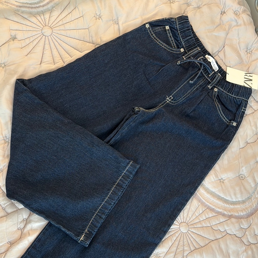 NWT Zara Girls wideleg Jeans
